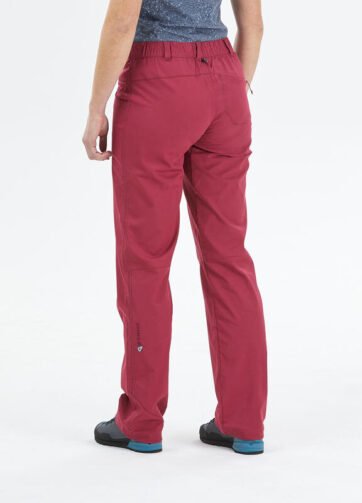 Pantalón de escalada y montaña Mujer Simond Vertika rojo