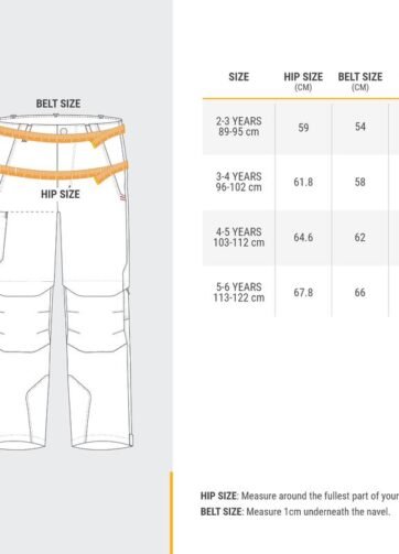 Pantalón desmontable de montaña y trekking Niños 2-6 años MH500