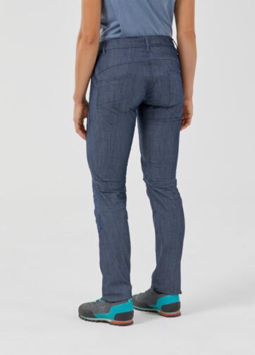 Pantalón vaquero de escalada y montaña Mujer Simond stretch V2 Vertika